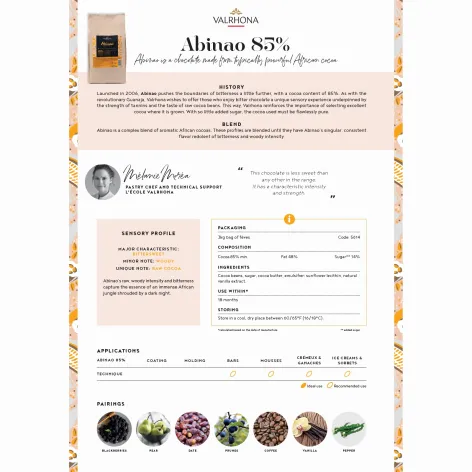 Valrhona Abinao Dark Chocolate